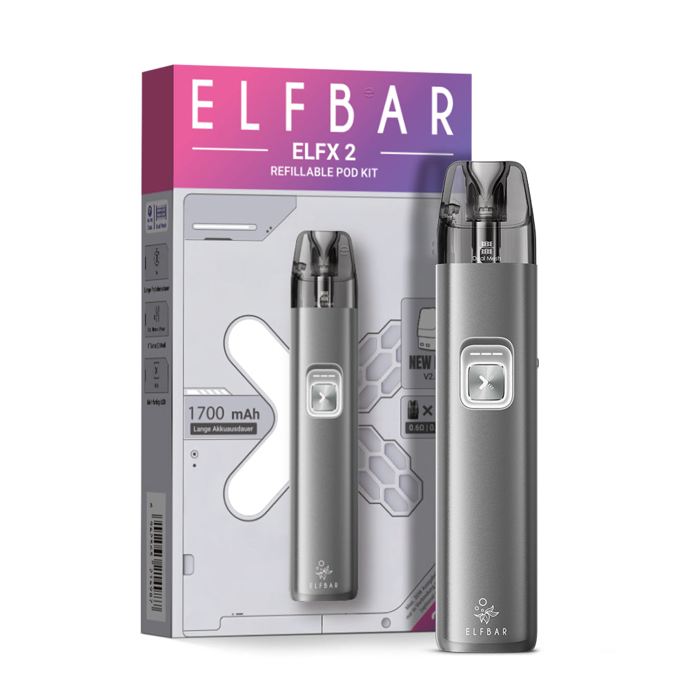 Elfbar ELFX 2 Pod Kit Space Grey Produktbild 2