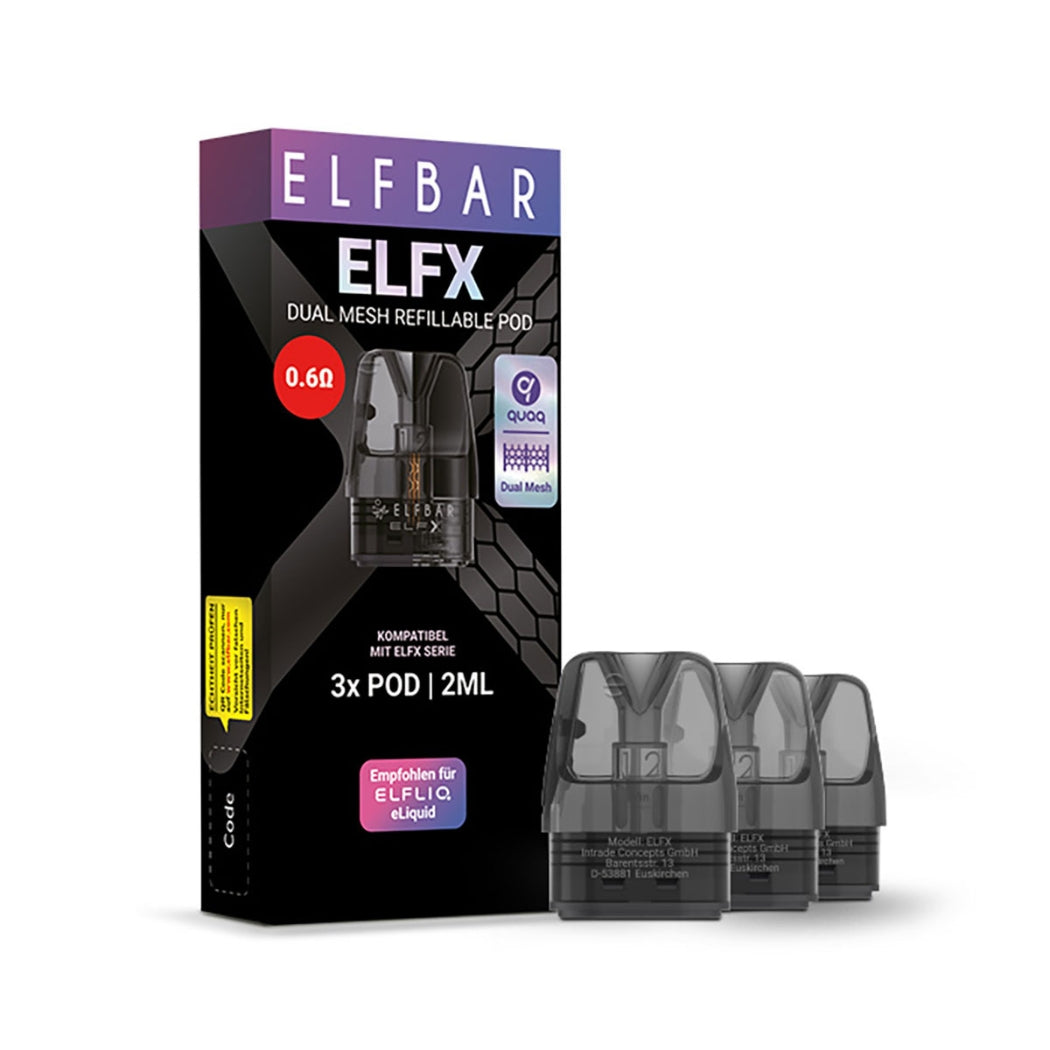 ELFX Pro | Refillable Pods | 0.6 Ohm (3 Stück)