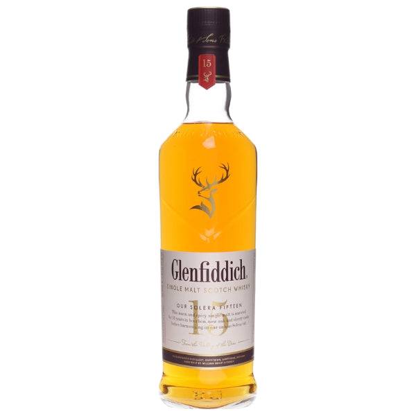 Glenfiddich - 15 Jahre Our Solera Reserve - Geschenkset mit Flachmann - LIMITIERT - 40% Vol.