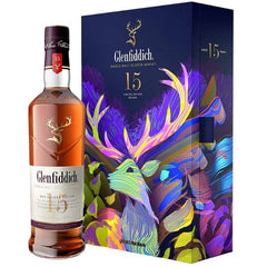 Glenfiddich - 15 Jahre Our Solera Reserve - Geschenkset mit Flachmann - LIMITIERT - 40% Vol.