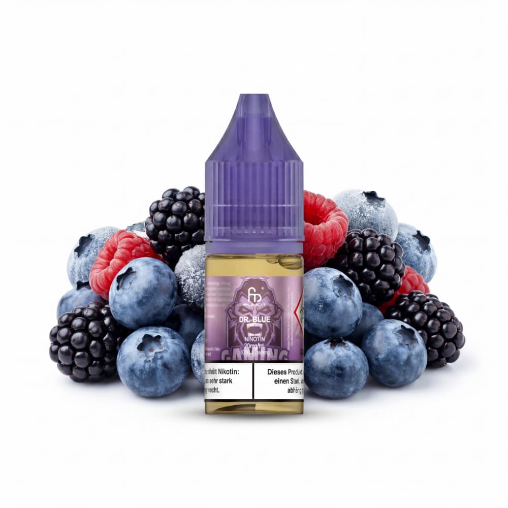 RandM Tornado Dr Blue Nikotinsalz Liquid 10ml mit blauem Drink- und Beerenprofil