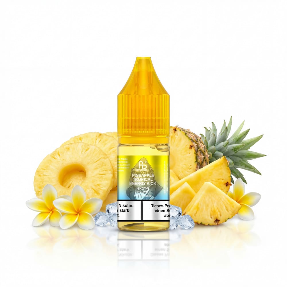 RandM Tornado Pineapple Tropical Energy Kick Nikotinsalz Liquid 10ml mit Ananas, Tropical Mix & Energy