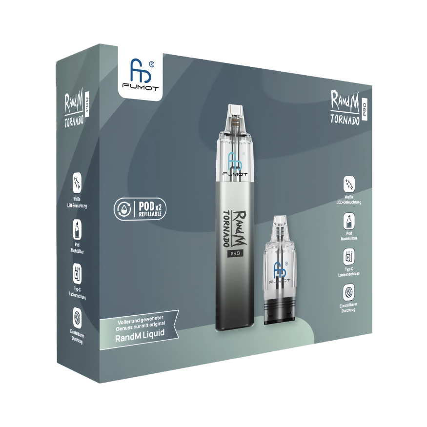 RandM | Tornado Pro | Pod Kit | Black - Smoke & Co.