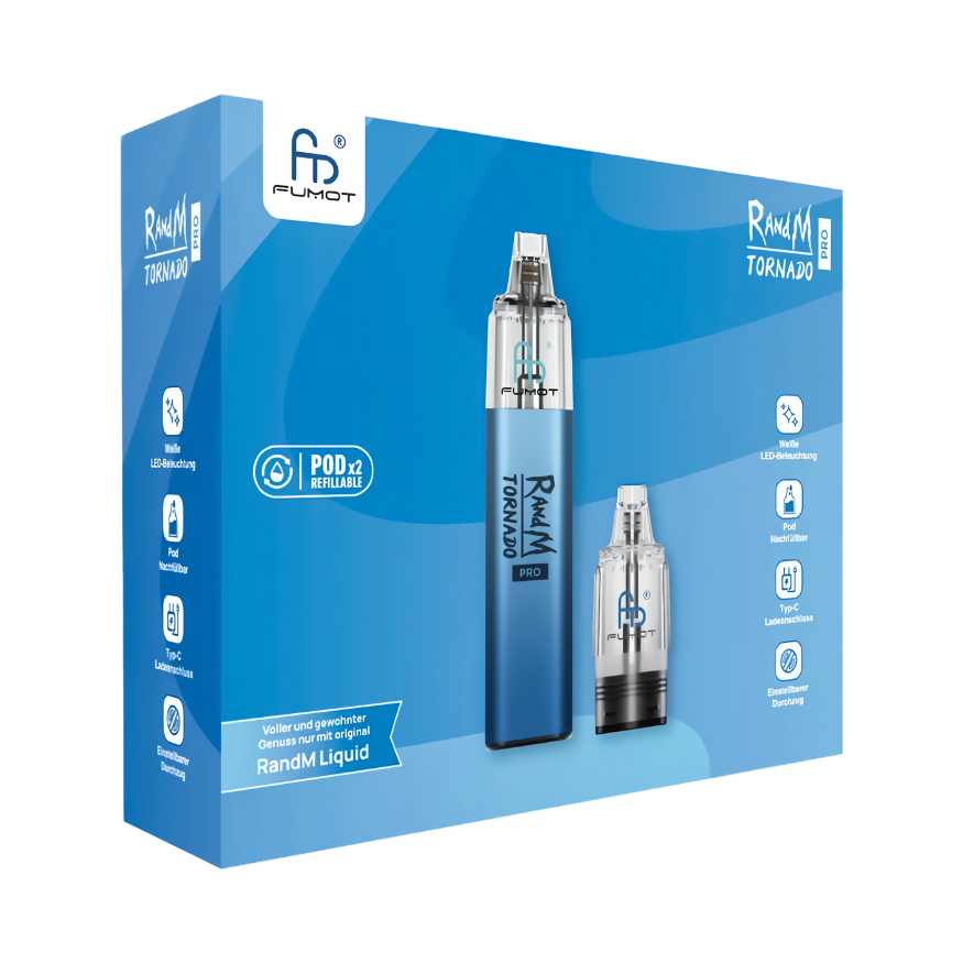 RandM | Tornado Pro | Pod Kit | Blue - Smoke & Co.
