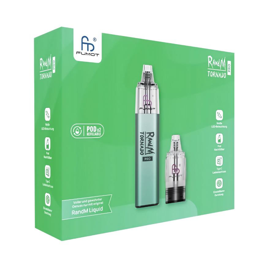 RandM | Tornado Pro | Pod Kit | Green - Smoke & Co.