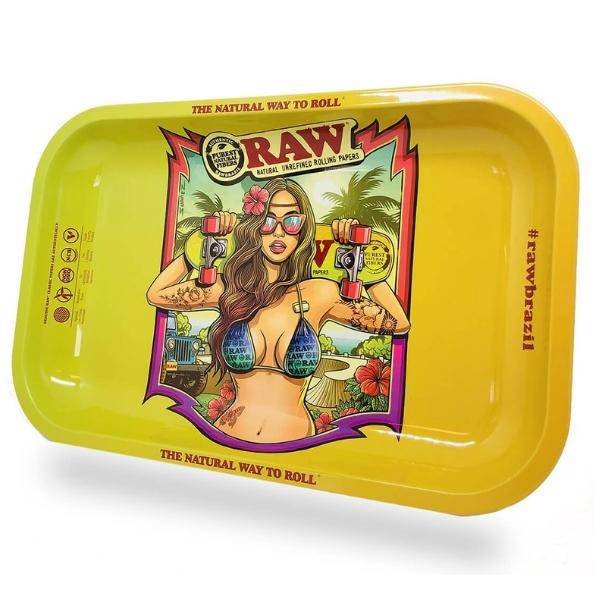 BRAZIL - Limited Edition - Small - - Rolling Tray / Drehunterlage