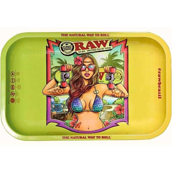 BRAZIL - Limited Edition - Small - - Rolling Tray / Drehunterlage