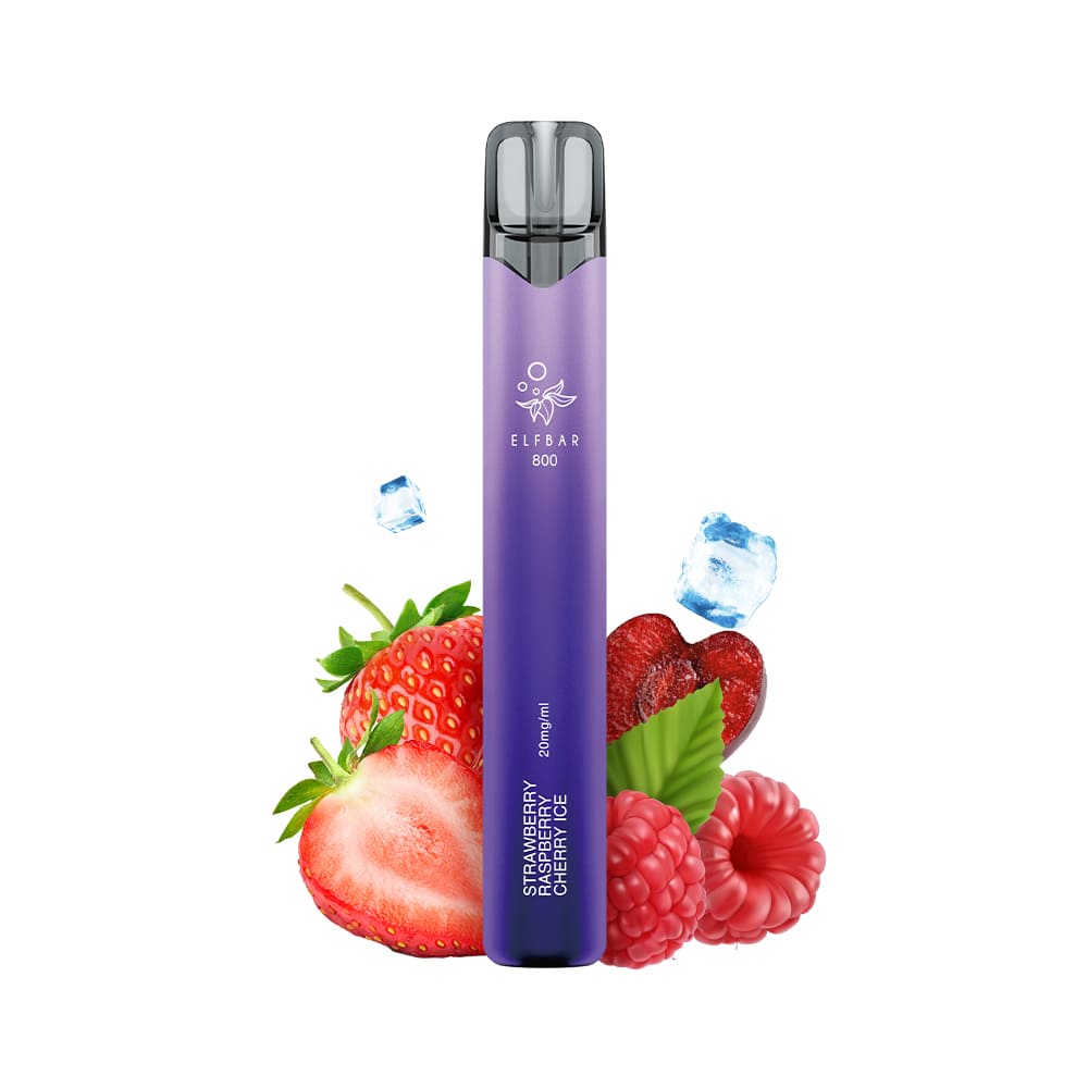 Elfbar 800 | Strawberry Raspberry Cherry Ice