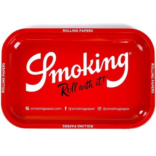 SMOKING RED - Small - Rolling Tray / Drehunterlage