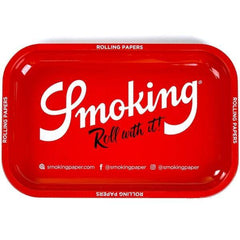 SMOKING RED - Small - Rolling Tray / Drehunterlage